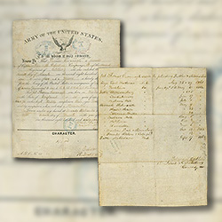 Restoration and digital archiving of The US Civil War Soldiers service record