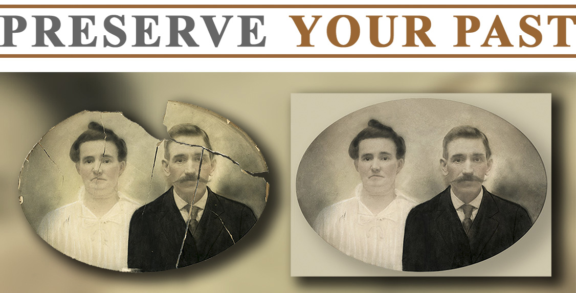 Expert restoration of a damaged 19th-century Irish family portrait, preserving an Irish-American heirloom and reconnecting generations with their family history.