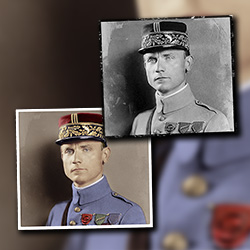 Colorizing historic photograph of Milan Rastislav Stefanik